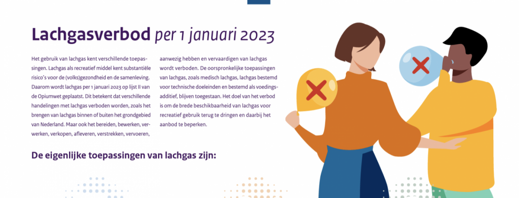 Per 1 januari 2023 verbod op lachgas