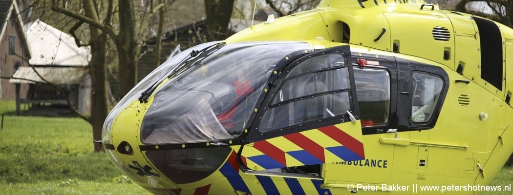 Traumahelikopter geland in Baambrugge voor reanimatie