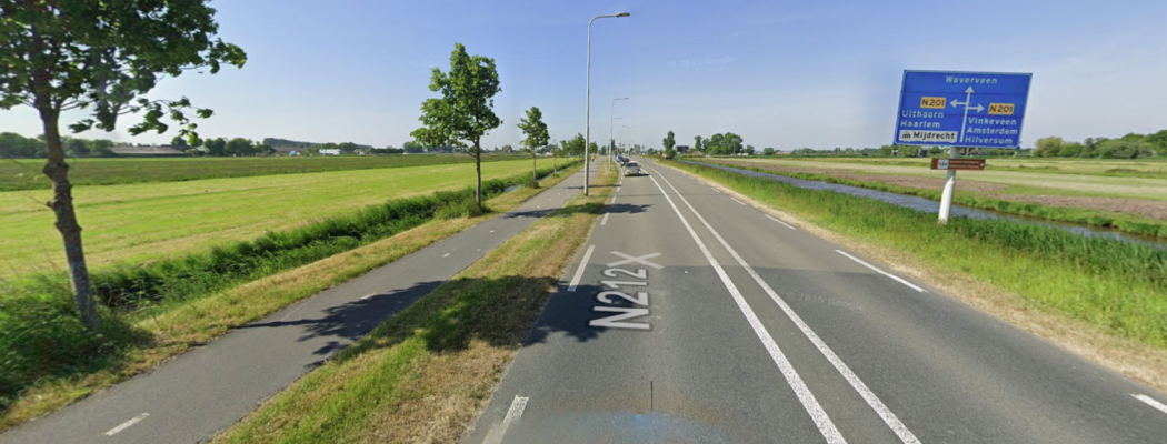 Asfaltwerkzaamheden op N212 tussen Vinkeveen en Wilnis