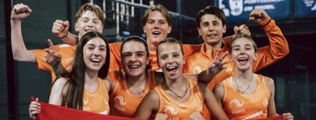 Zeven talenten van My-Tennis & Padel en VLTV schitteren op EK Padel in Portugal