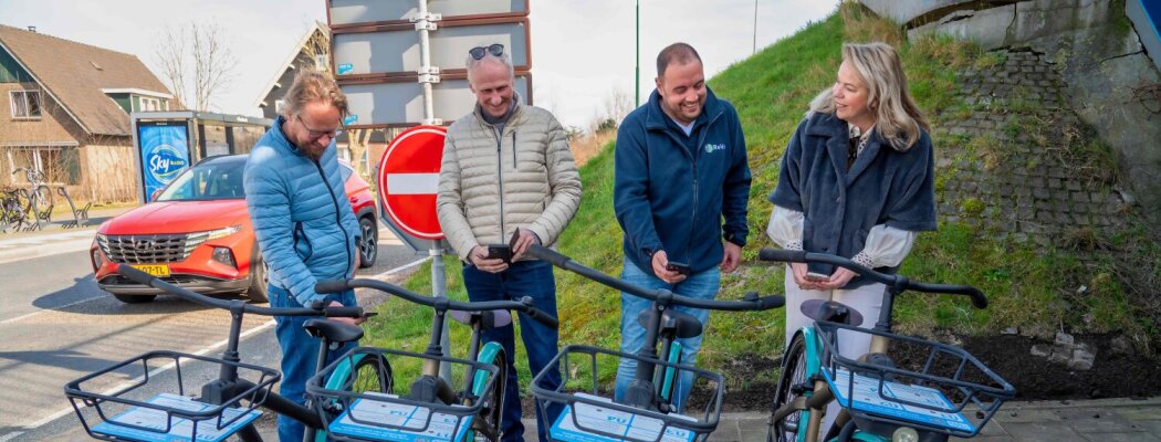 Deelfietsen in de gemeente nu beschikbaar voor gebruik