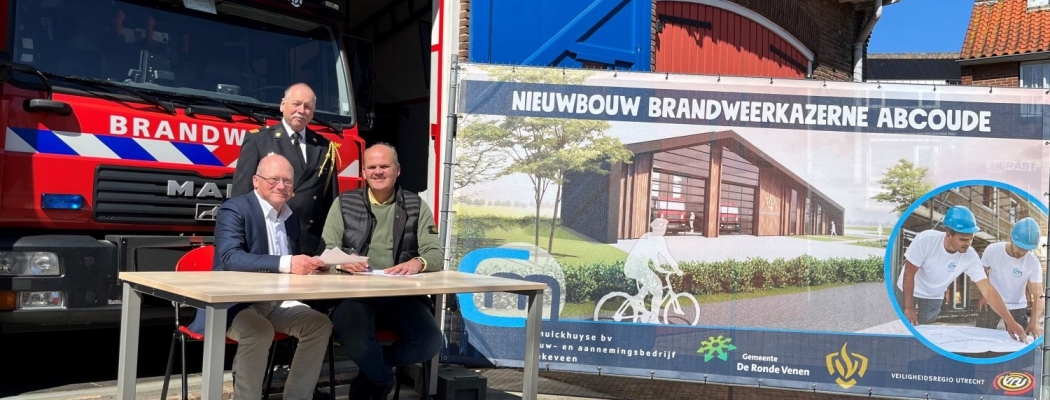 Contract getekend voor bouw nieuwe brandweerkazerne Abcoude