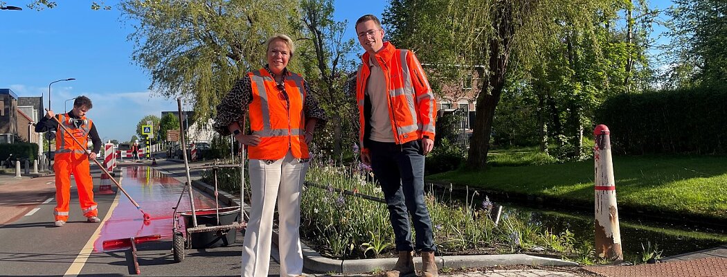 Groot onderhoud aan Herenweg Vinkeveen afgerond