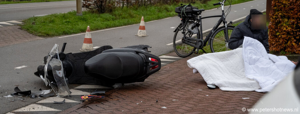 Scooterrijder gewond bij ongeluk N201 Mijdrecht