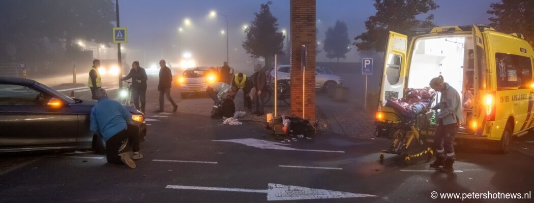 Scooterrijder gewond bij ongeluk Industrieweg Mijdrecht