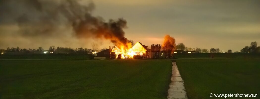 Brandweer naar buitenbrand bij boer in Mijdrecht