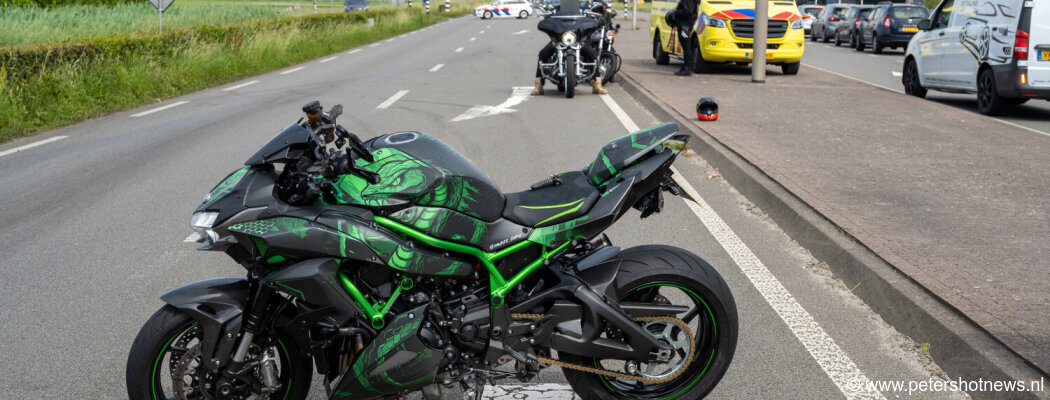 Motorrijder gewond bij ongeluk N201 Mijdrecht