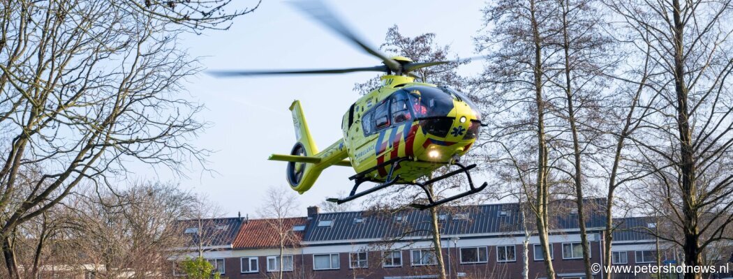 Traumahelikopter landt in Mijdrecht