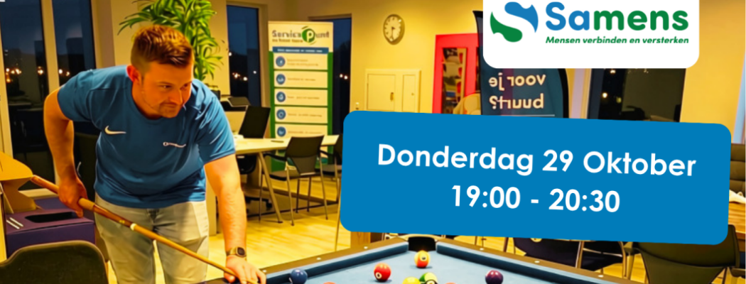 Test je vaardigheden tijdens avond poolen en sjoelen!