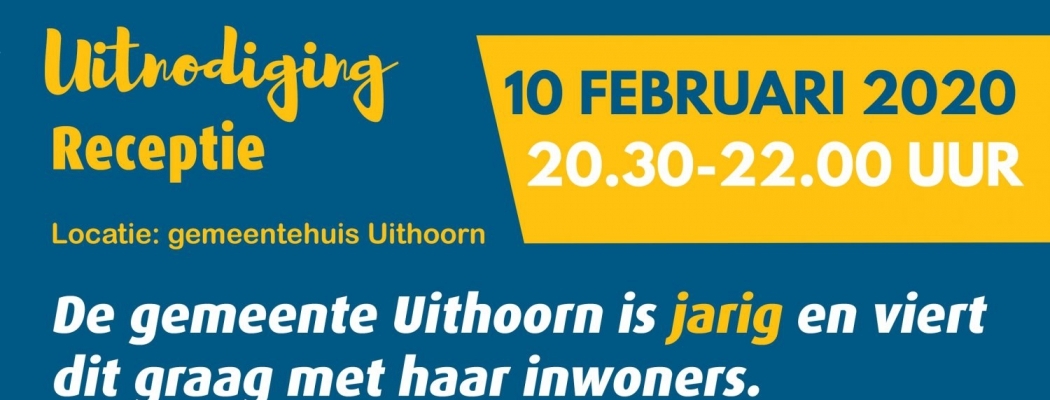 Feestelijke dag op 10 februari in Uithoorn