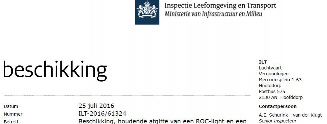 PetersHotnews.nl zesde bedrijf in Nederland met dronevergunning (ROC-light)