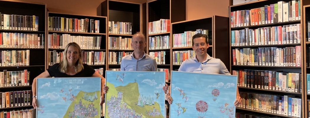 Gemeente Uithoorn schenkt bibliotheek kunstwerk