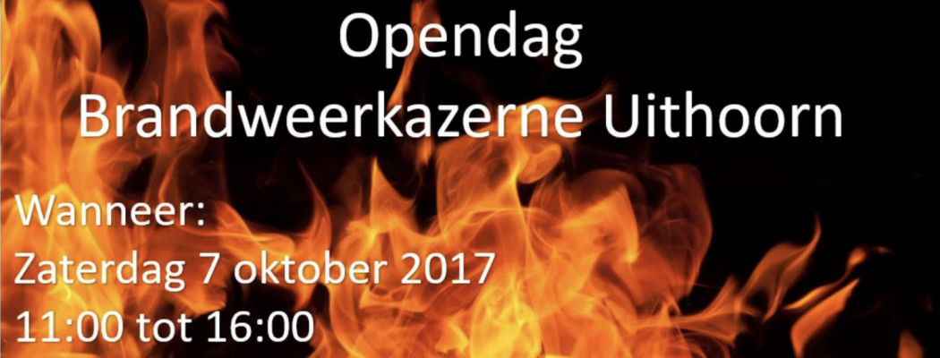 Zaterdag 7 oktober opendag Brandweer Uithoorn