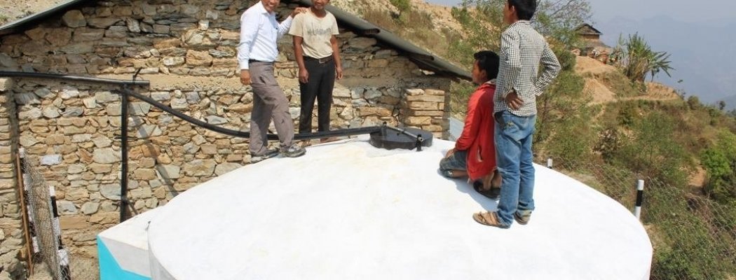 Stichting Nepal Benefiet Aalsmeer: Start bouw tweede fase watertanks in Nepal