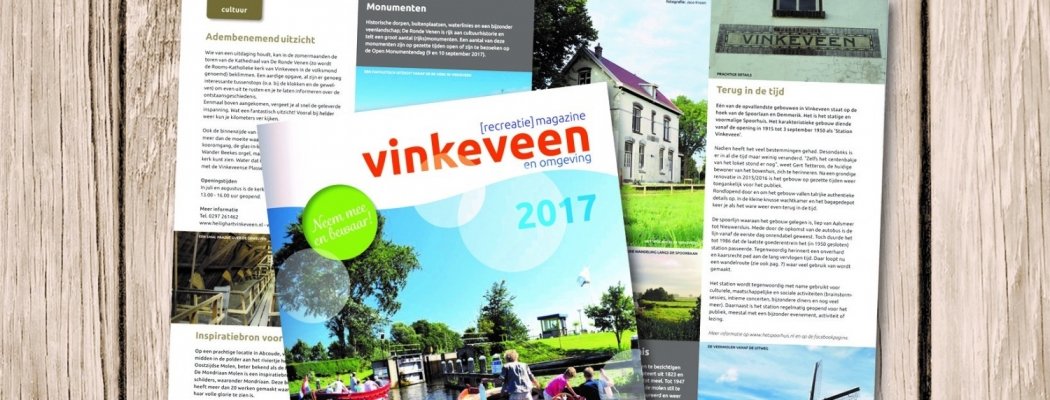 Nieuwe uitgave (recreatie)magazine Vinkeveen en omgeving