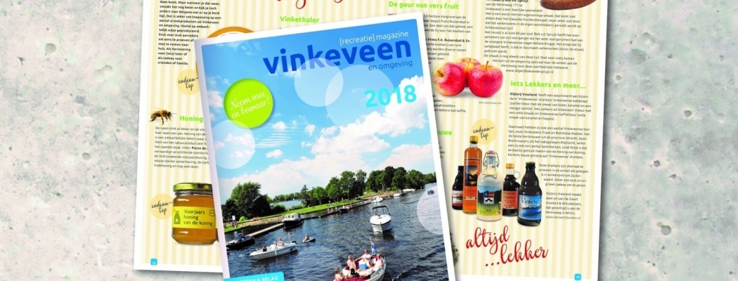 Recreatiemagazine Vinkeveen en omgeving komt er weer aan