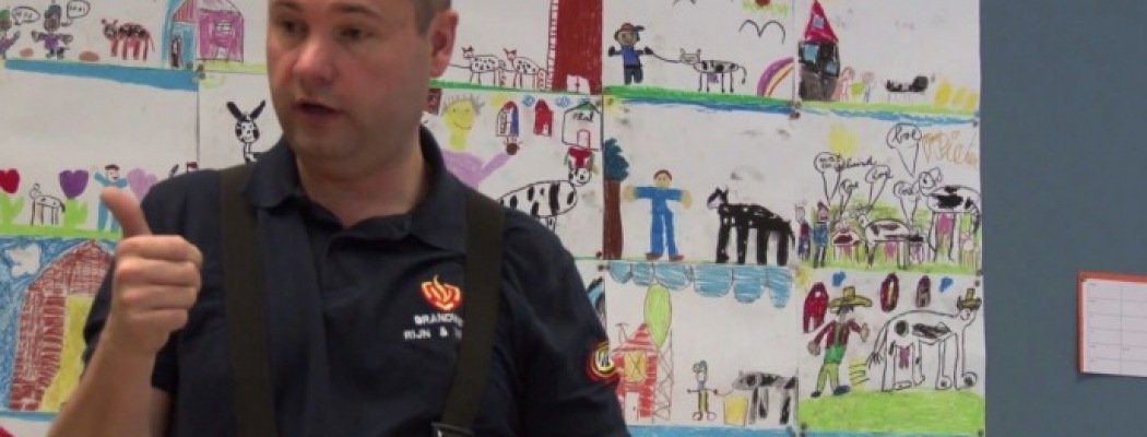 Basisschoolkinderen Vinkeveen leren brandveilig leven