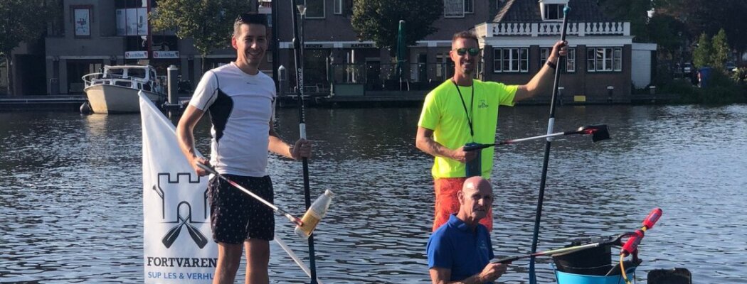 Ambtenaren in actie tegen zwerfafval