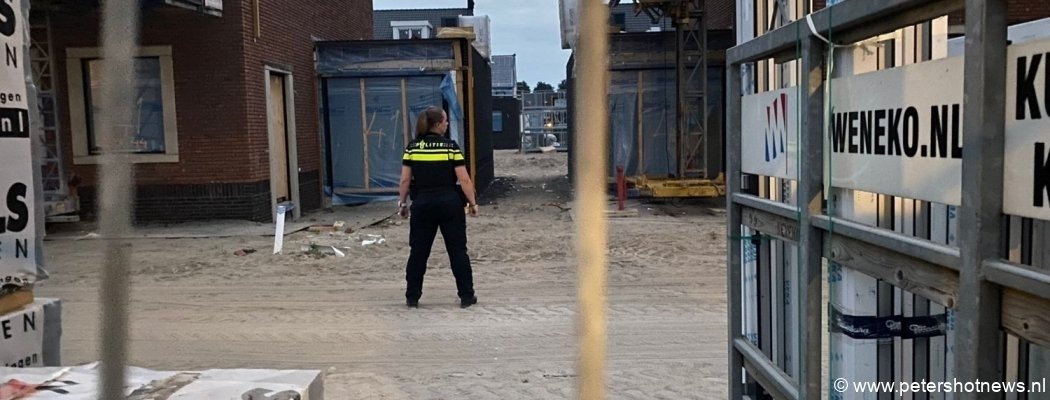 Politie omcirkelt bouwterrein Wilnis