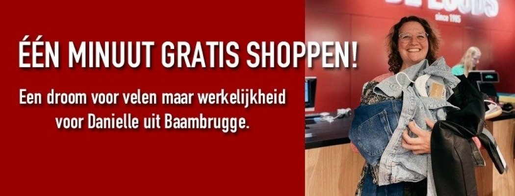 Daniëlle uit Baambrugge shopt 1 minuut gratis bij De Loods in Mijdrecht!