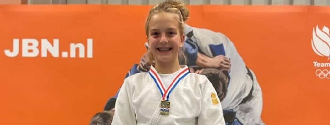 Judoka Xanne van Lijf uit Wilnis Nederlands Kampioen