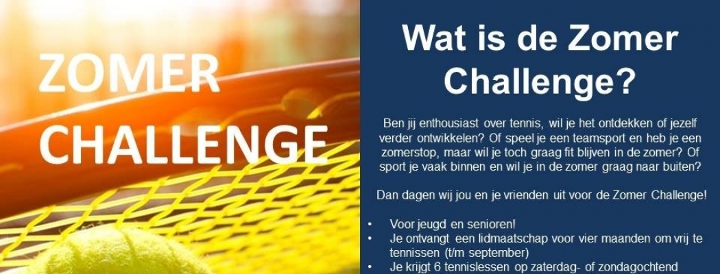 Zomer Challenge met Mijdrecht tennist