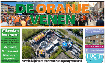 De Groene Venen van 24 april staat online + Oranjekrant