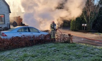 Autobrand in Aalsmeer