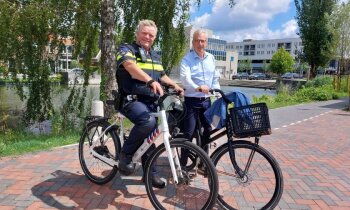 Burgemeester en nieuwe wijkagent samen op pad in Thamerdal Industriegebied