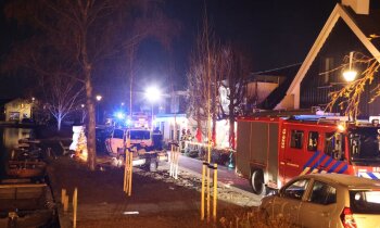 Schoorsteenbrand bij woning in Aalsmeer