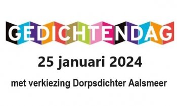 Gedichtendag en verkiezing nieuwe Dorpsdichter in de Oude Veiling