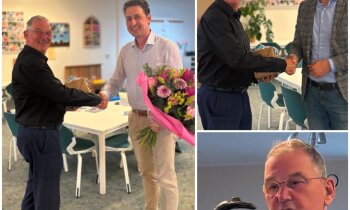 Wim Stam in het zonnetje gezet bij afscheid op ledenvergadering ChristenUnie De Ronde Venen