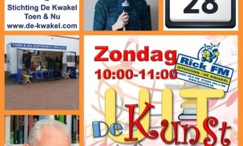 Zondag 28 november van 10.00 tot 11.00 uur Uit de Kunst op Rick FM.