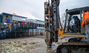 (Ver)Nieuwbouw SV Argon van start: 1e paal geslagen