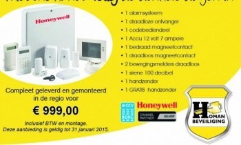 [ACTIE] Compleet alarmsysteem voor 999 euro bij Homan Beveiliging