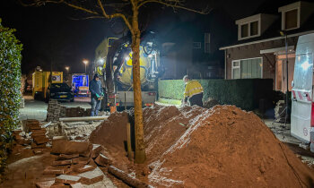 Baambrugge in de kou door lek in hogedrukleiding