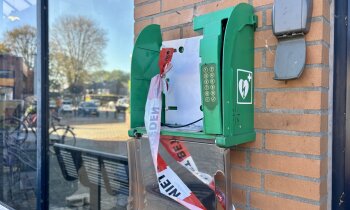 AED vernield door vuurwerk in Vinkeveen