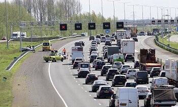 Ongeluk op A2 Abcoude: file richting Vinkeveen
