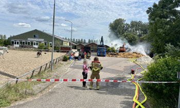 Brand in hooischuur Abcoude