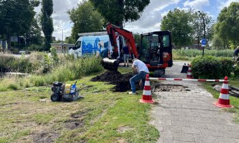 Leidingbreuk veroorzaakt overlast in Vinkeveen