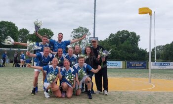 Recordregen voor korfbalkampioen De Vinken
