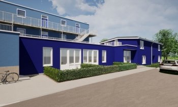 Negen woningen in wijkbureau aan Parklaan Aalsmeer