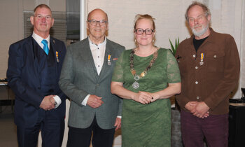 Onderscheiding voor 3 raadsleden bij afscheid gemeenteraad