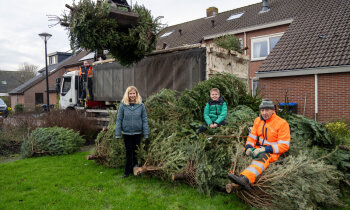 Bijna 5000 kerstbomen opgehaald in De Ronde Venen