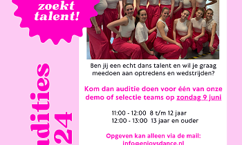 Enjoy's Dance zoekt danstalent!