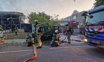 Grote brand op Vinkenkade Vinkeveen