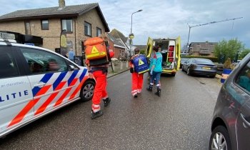 Traumaheli naar gewonde fietser in Vinkeveen