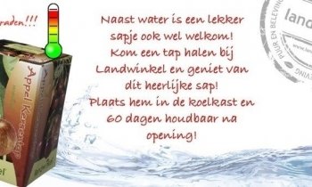 Landwinkel verkoopt saptap voor dorstige mensen