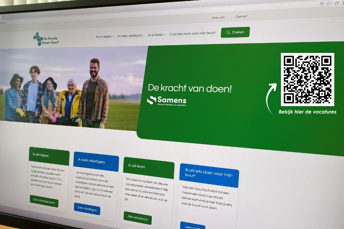 Nieuwe naam en website voor vrijwilligerswerk: De Ronde Venen Doet!