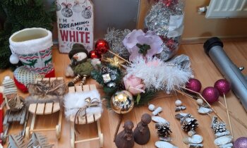 Veel kerst decoratie